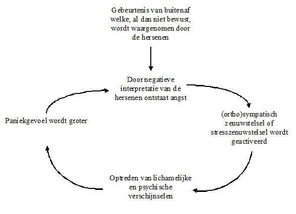 de vicieuze cirkel van paniek paniekcirkel